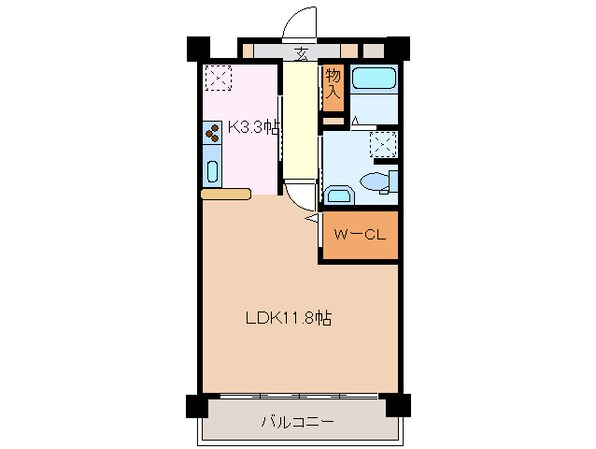 高田本山駅 徒歩15分 9階の物件間取画像